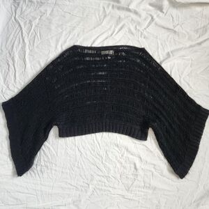 Elegant Black Knit Sweater